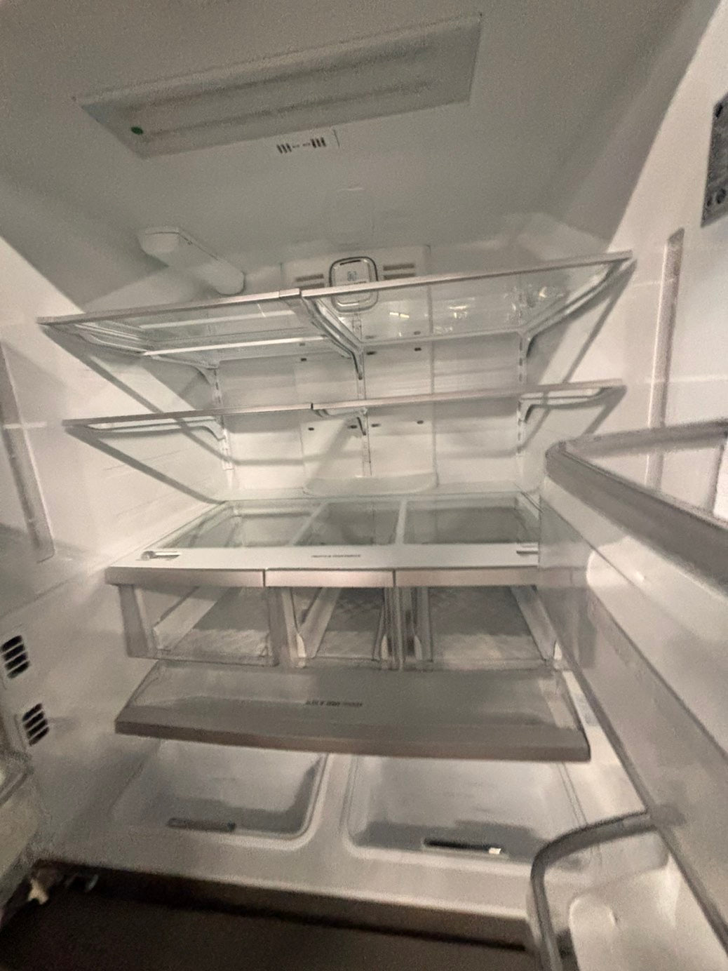 >LG  French door Refrigerator full size  stainless steel w/ ice water dispenser great condition 36" used-refurbished #KVT33ZB