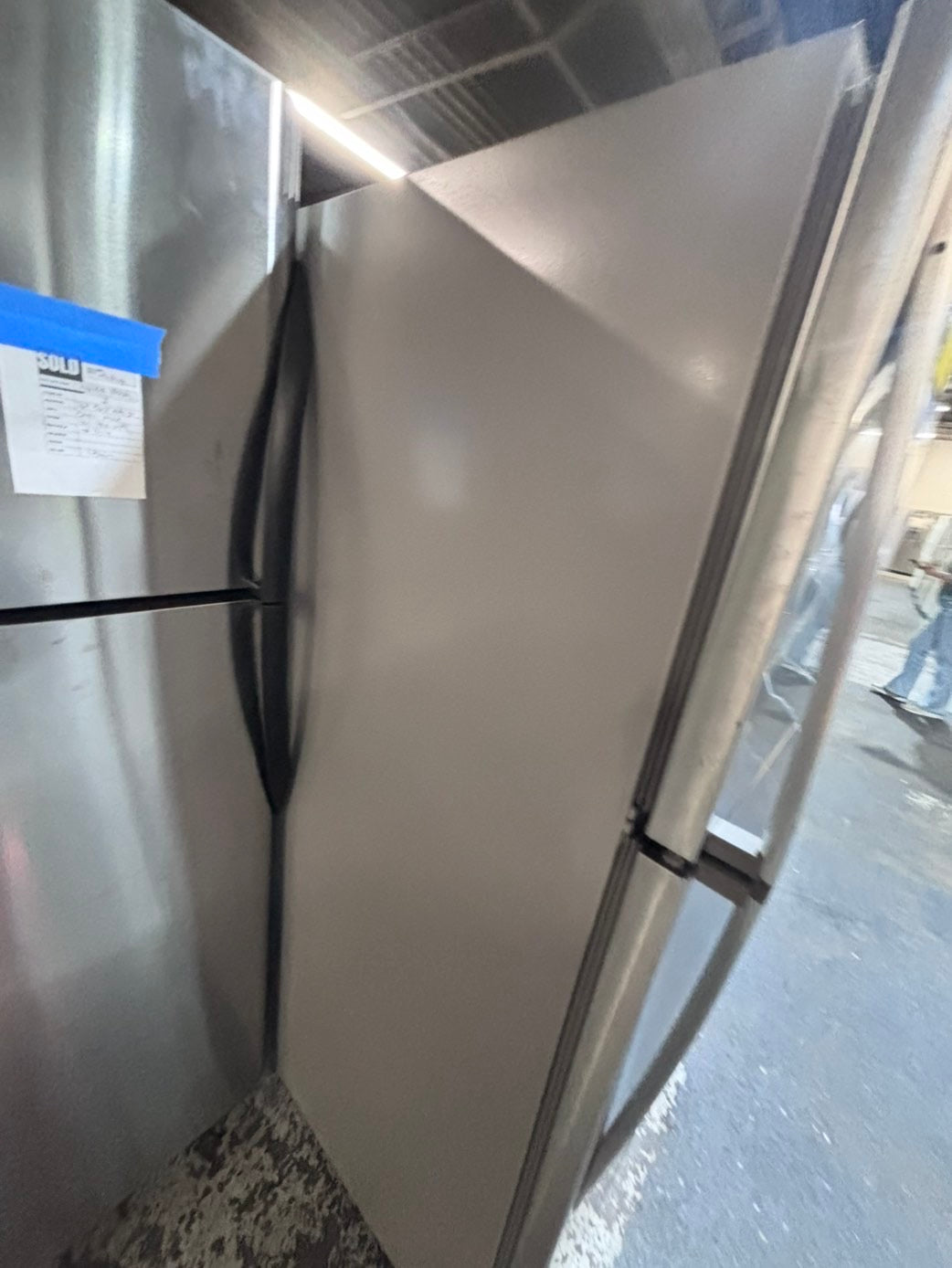 >*Whirlpool top freezer refrigerator stainless steel used-refurbished 30" #RFWW19B