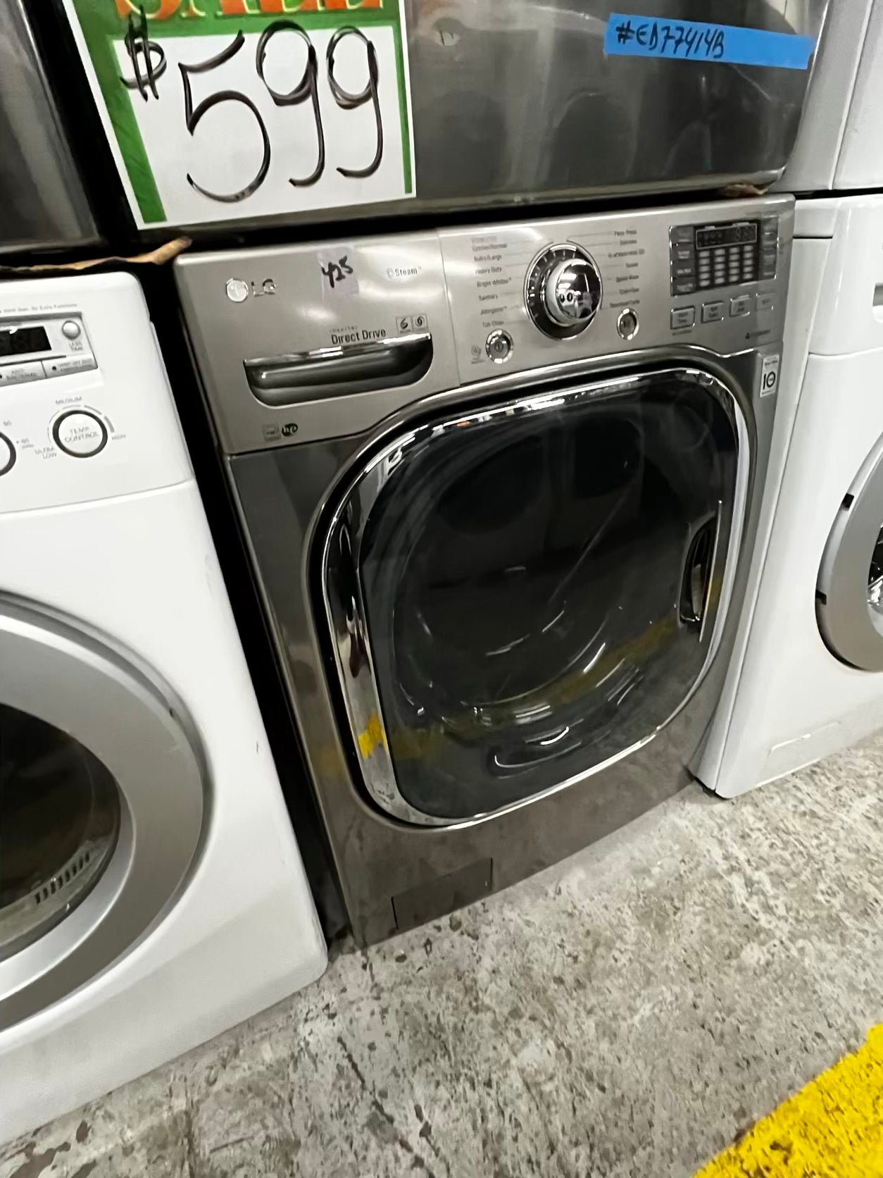 🎁Holiday Sale 🎄 GAS Mix & Match LG washer & Samsung dryer set front load stackable stainless steel 30" in Refurbished #ED77414B