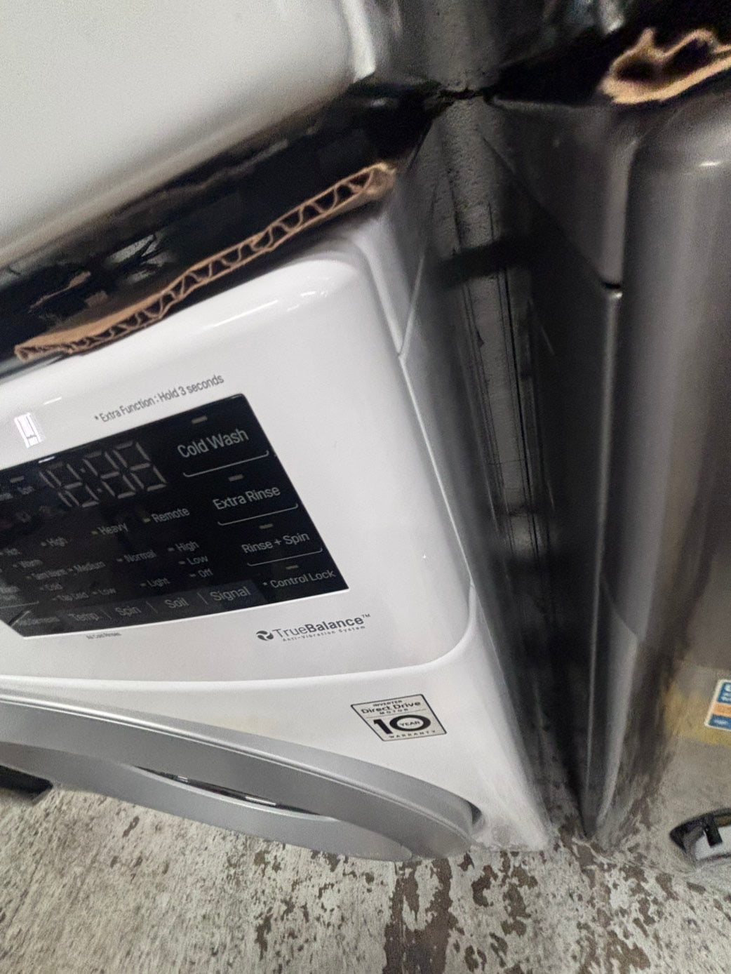 >*LG washer large capacity & dryer set electric 220v front load stackable or side by side - sensor dry in white #WLYT6BSET