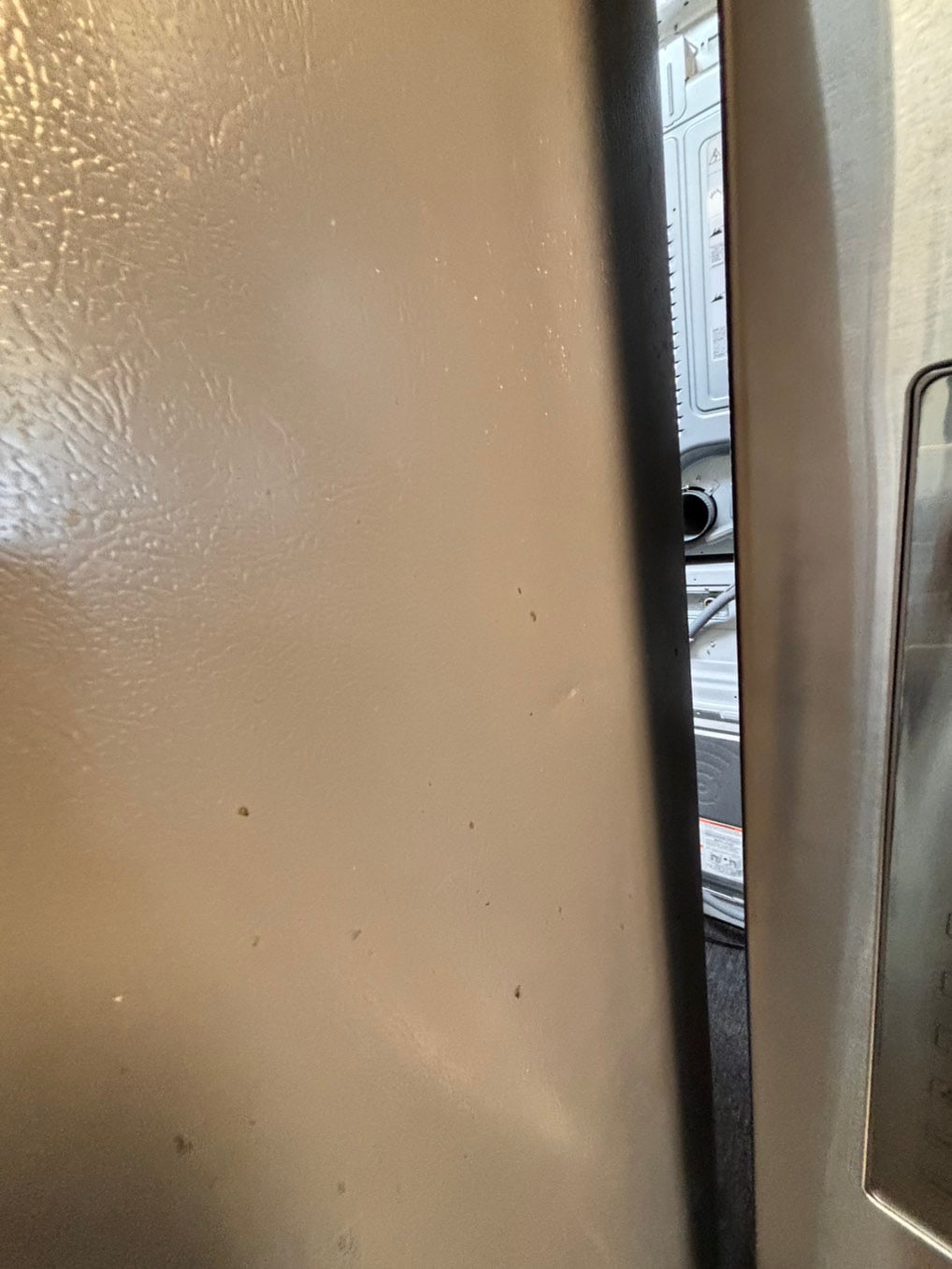 > LG 30” wide French Door Refrigerator in Stainless Steel with ice maker inside used-refurbished # RF33D2BB