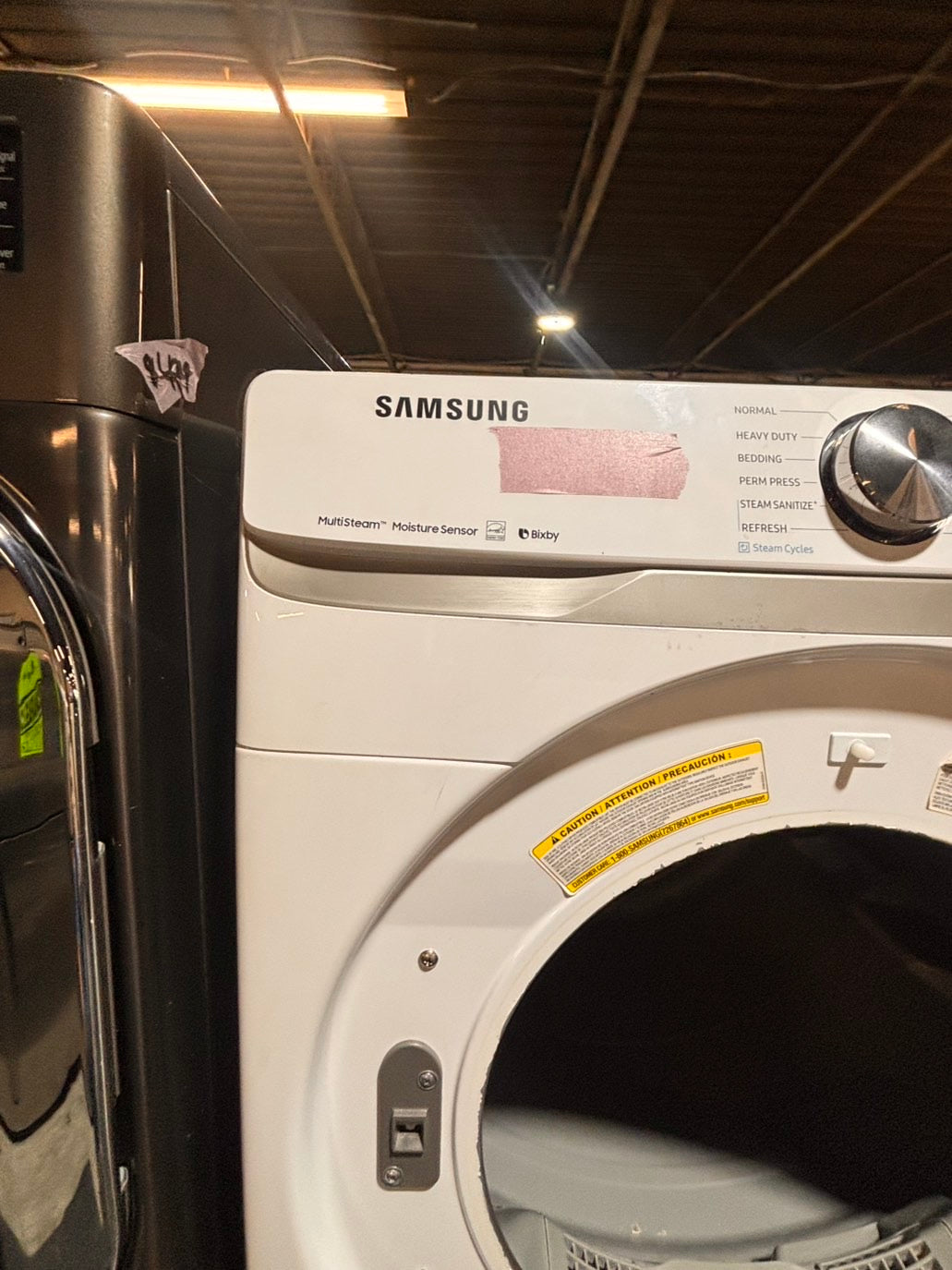 >*Samsung steam washer 4.5 cu ft & dryer 7.5 cu ft set electric steam 220v front load stackable or side by side - sensor dry HE white color   #WDW88SET