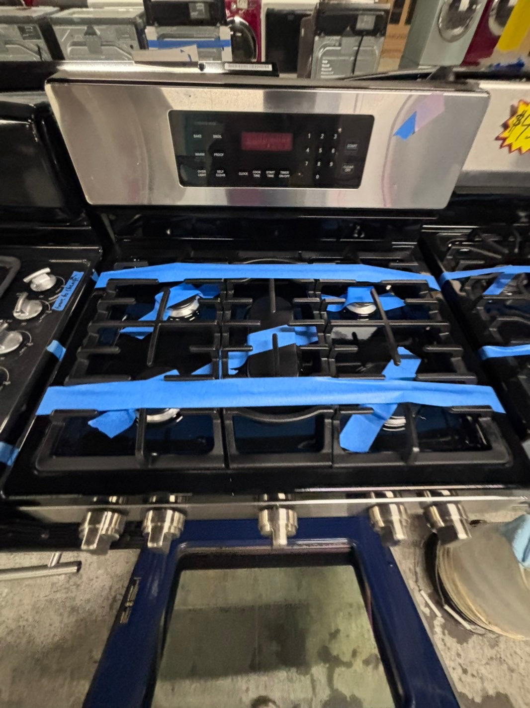 >LG convection oven Gas range 5 burner stainless steel bake broil  -used-Refurbished 30” #GR967B