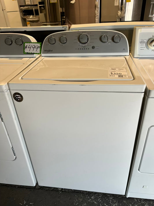 Whirlpool Washing machine top load w/agitator 27" in refurbished #W298HB