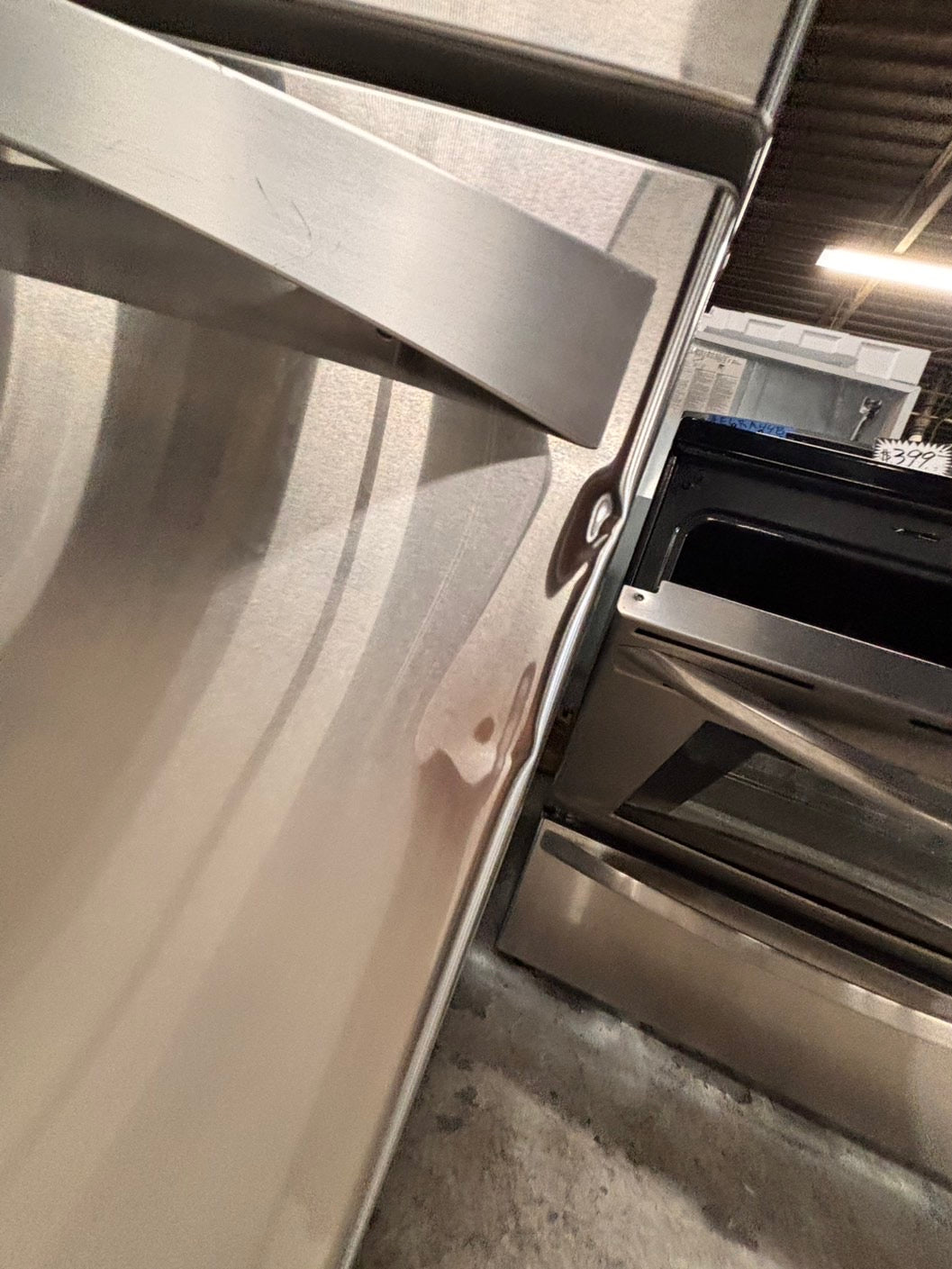 >sale🔥kenmore French door Refrigerator counter depth stainless steel w/ ice water dispenser great condition 36" used-refurbished #KVRC24B