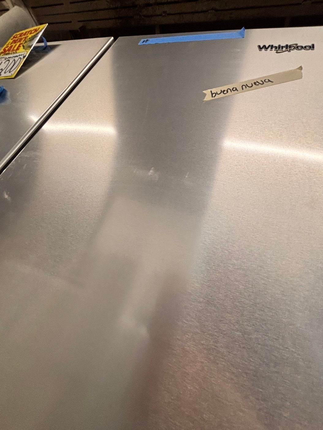 >special🎈New open box 📦 costumer return whirlpool- 23 cu. ft. Counter depth 19.4 cu. ft. Counter Depth French Door Refrigerator in Fingerprint Resistant .. #RWVYY41B