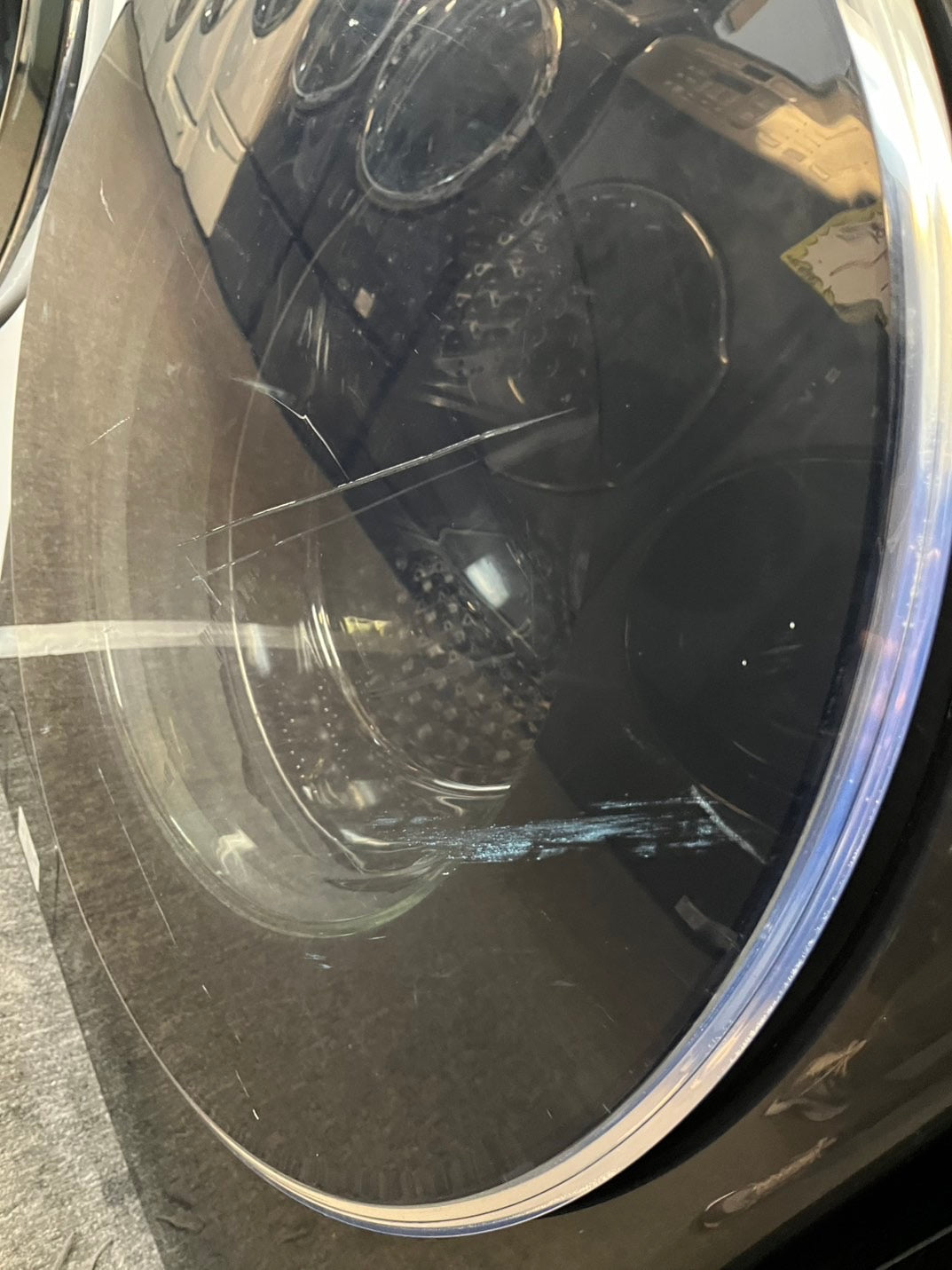 =Samsung 4.5 Cu. Ft. Stackable Front Load Washer in Black Steel with Steam cycles and super speed Steam refurbished  #LFW79BL