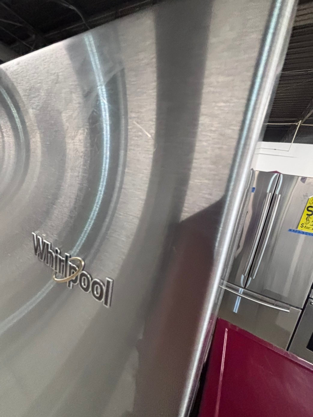 >*Whirlpool top freezer refrigerator stainless steel used-refurbished 30" #RP6W19B