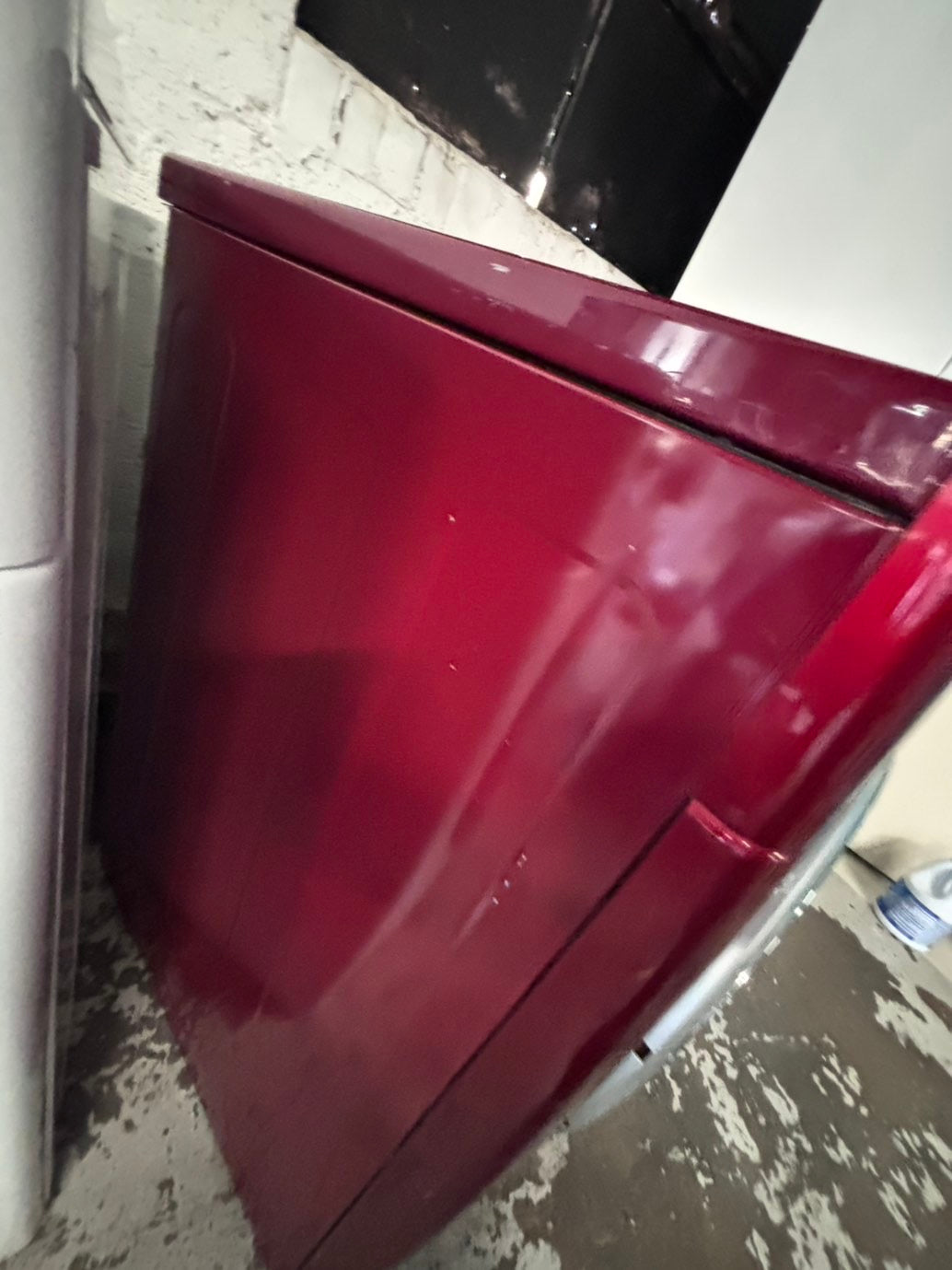 >*sale🇺🇸LG sensor Dry front load stackable electric 220v dryer in red color used-refurbished 27" #DSZ1NB