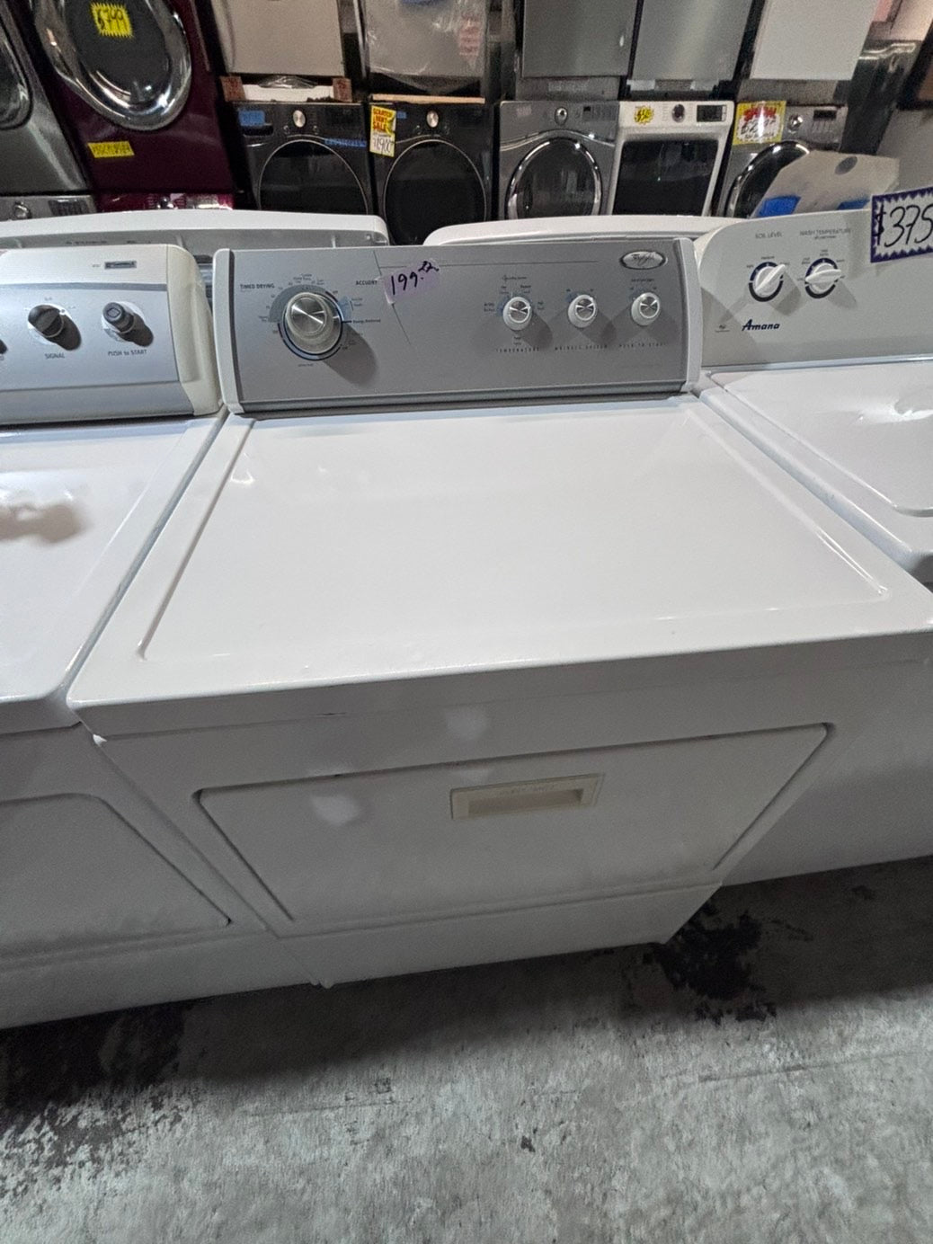 >*whirlpool side x side extra large capacity electric 220v dryer   27” used -Refurbished #WED55B