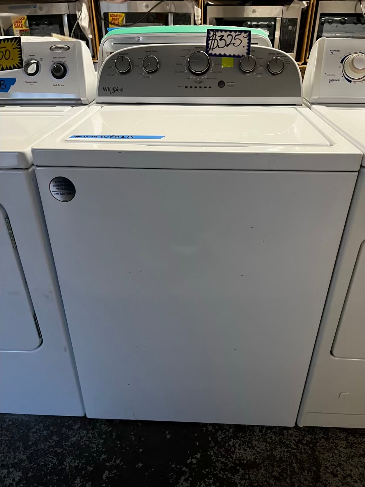 🎁 holiday sale🎄🎁Whirlpool Top load washing machine large capacity w agitator 27" Refurbished #WM36PA1B