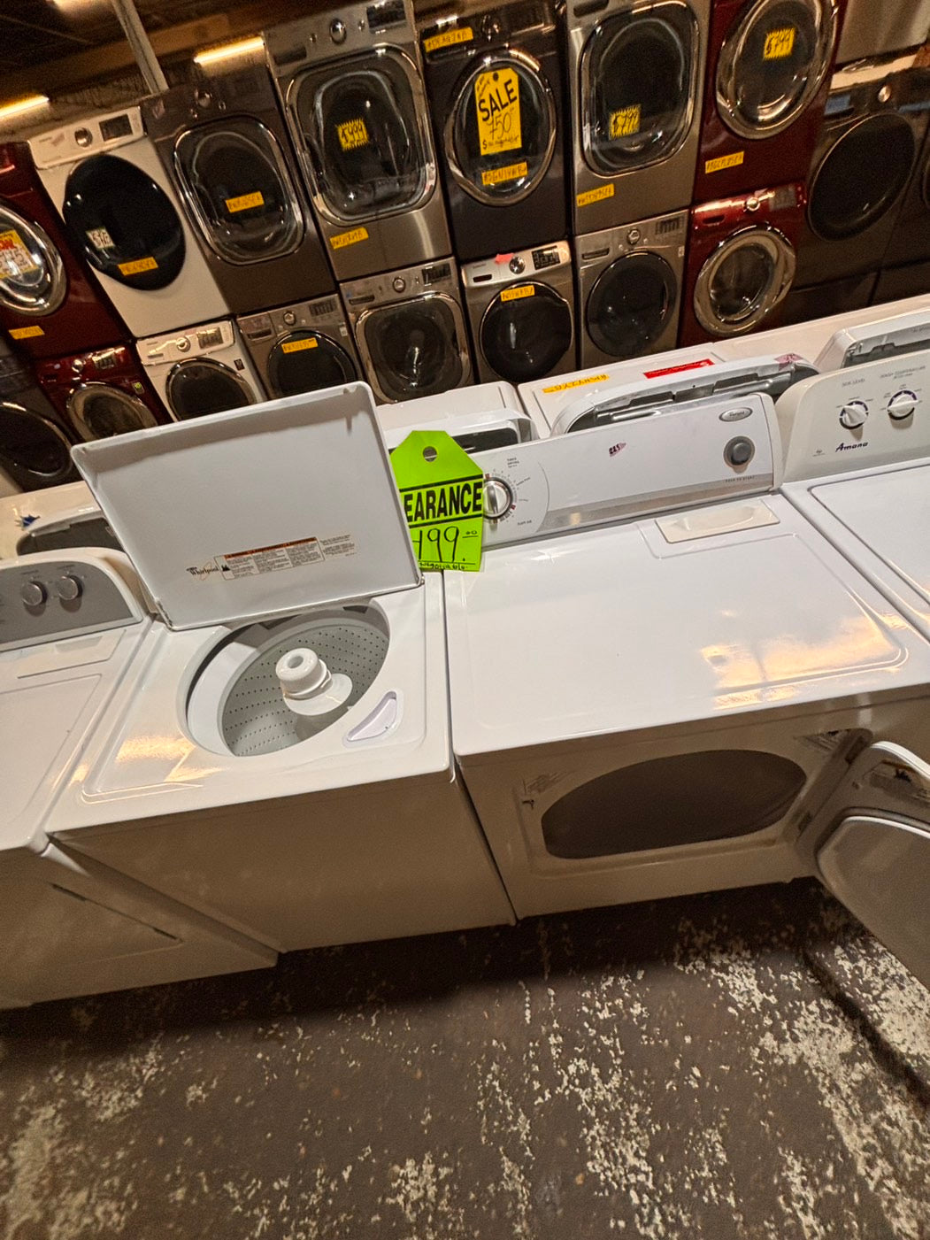 >*whirlpool top load washer  & electric dryer 220v  set top load side by side #TLW8TYB