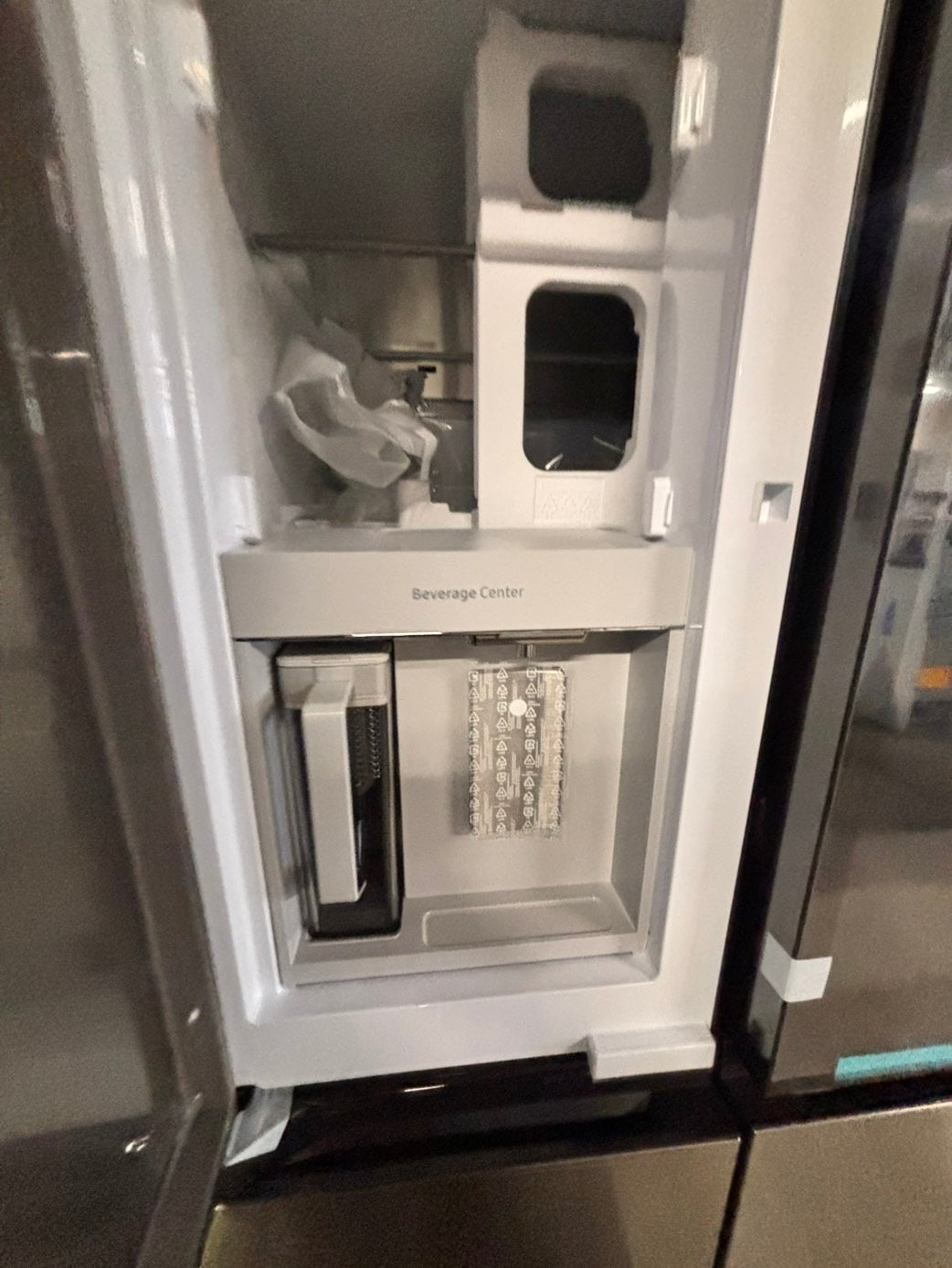 > New open box Samsung family hub 4-doors 📦 Refrigerator with ice maker & water dispenser - Stainless Steel #RZ29DFB