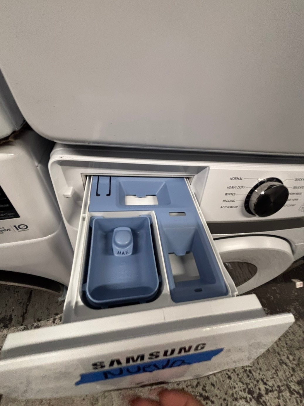 >>Open Box 📦 Scratch & Dent Samsung white front load washer & dryer electric set side by side or stackable #NSSWD13B