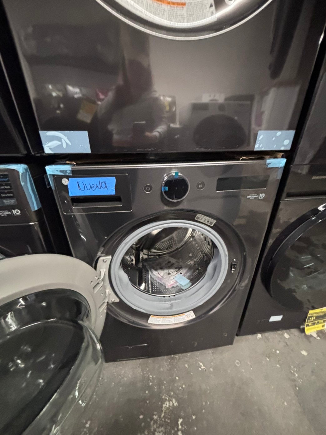 >>LG 6700 Series Black Steel Front Load Washer & Electric Dryer Package includes LG 5.0 Cu. Ft. Black Steel Front Load Washer and LG 7.4 Cu. Ft. Black Steel Front Load Electric Dryer #WD67001CB