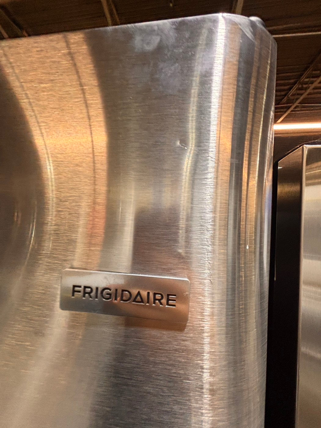 >*frigidaire  top freezer refrigerator stainless steel used-refurbished 30"x 681/2h #RFF21RB