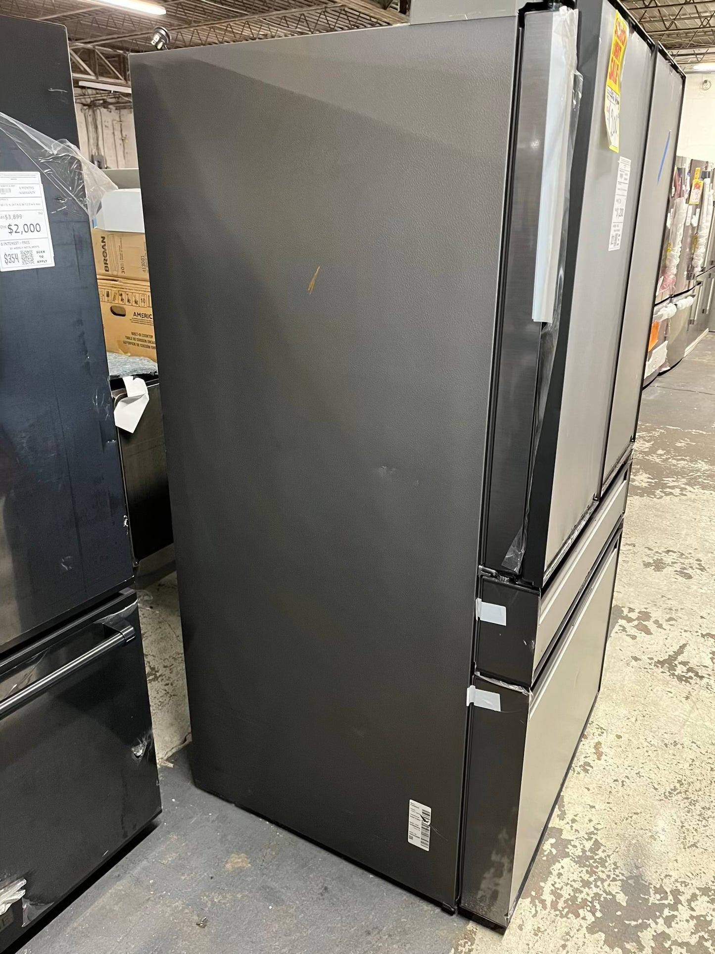 Open Box 📦 | Scratch & dent - Samsung 36 Inch panel ready Smart 4-Door French Door Refrigerator 29 cu. ft. Beverage Center, FlexZone™ Drawer, Dual Auto Ice Maker, Twin Cooling Plus, Wi-FI Enabled, ENERGY STAR® #RF841YB