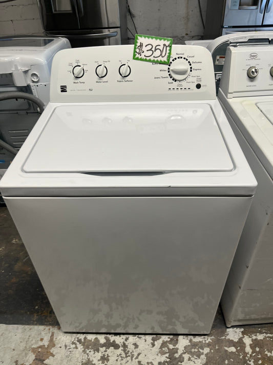 Kenmore Top load washer machine side x side large capacity Stainless steel Drum w agitator 27" Refurbished #WMQ12B