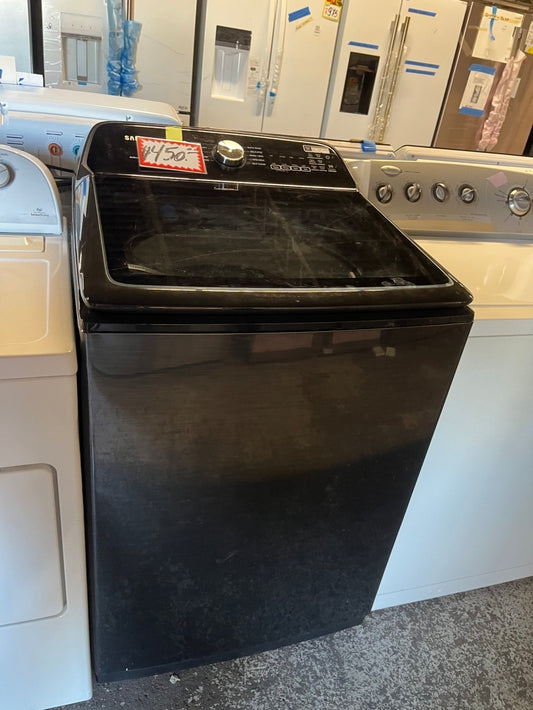 🎉=Samsung Large capacity Black  Top load washer 5.4 Cu.Ft Drum stainless steel refurbished #WSMA19B