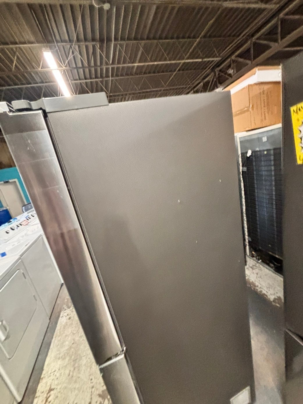 >special🎈New open box 📦 costumer return -Samsung - Bespoke 23 cu. ft. Counter Depth 4-Door French Door Refrigerator with Beverage center #RS33T41B