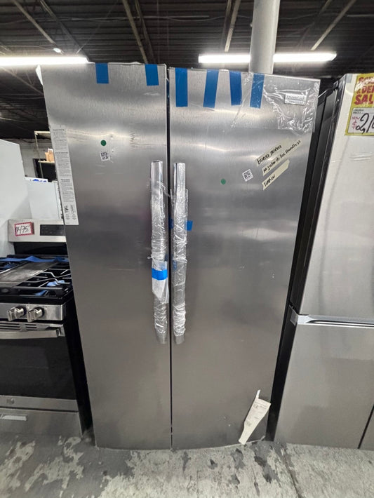 >Open Box 📦 | scratch & dent Frigidaire side x side  refrigerator w/ice maker inside stainless steel 36" #RF554RB