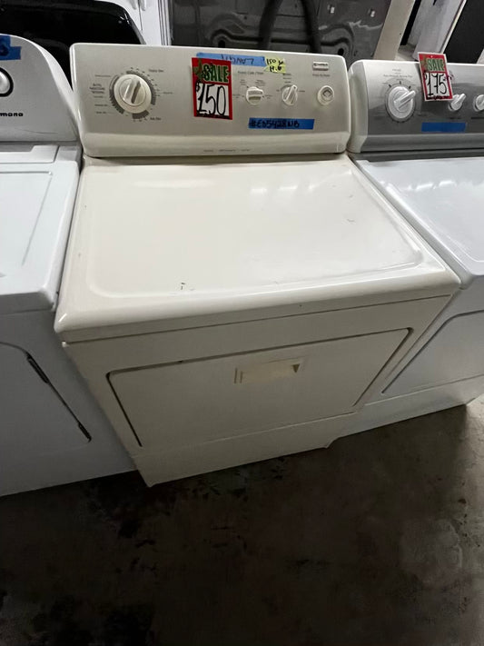 🎄Holiday Sale 🎁 Kenmore  side x side large capacity electric 220v dryer  in off white 27” Refurbished #ED5428NB