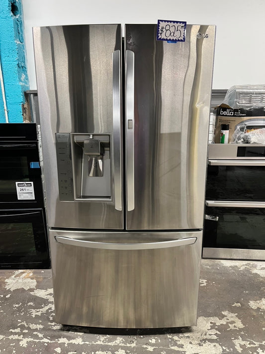 Used Refurbished LG in Door french door showcase refrigerator stainless steel w/ice & water dispenser 36" #RFLG45B