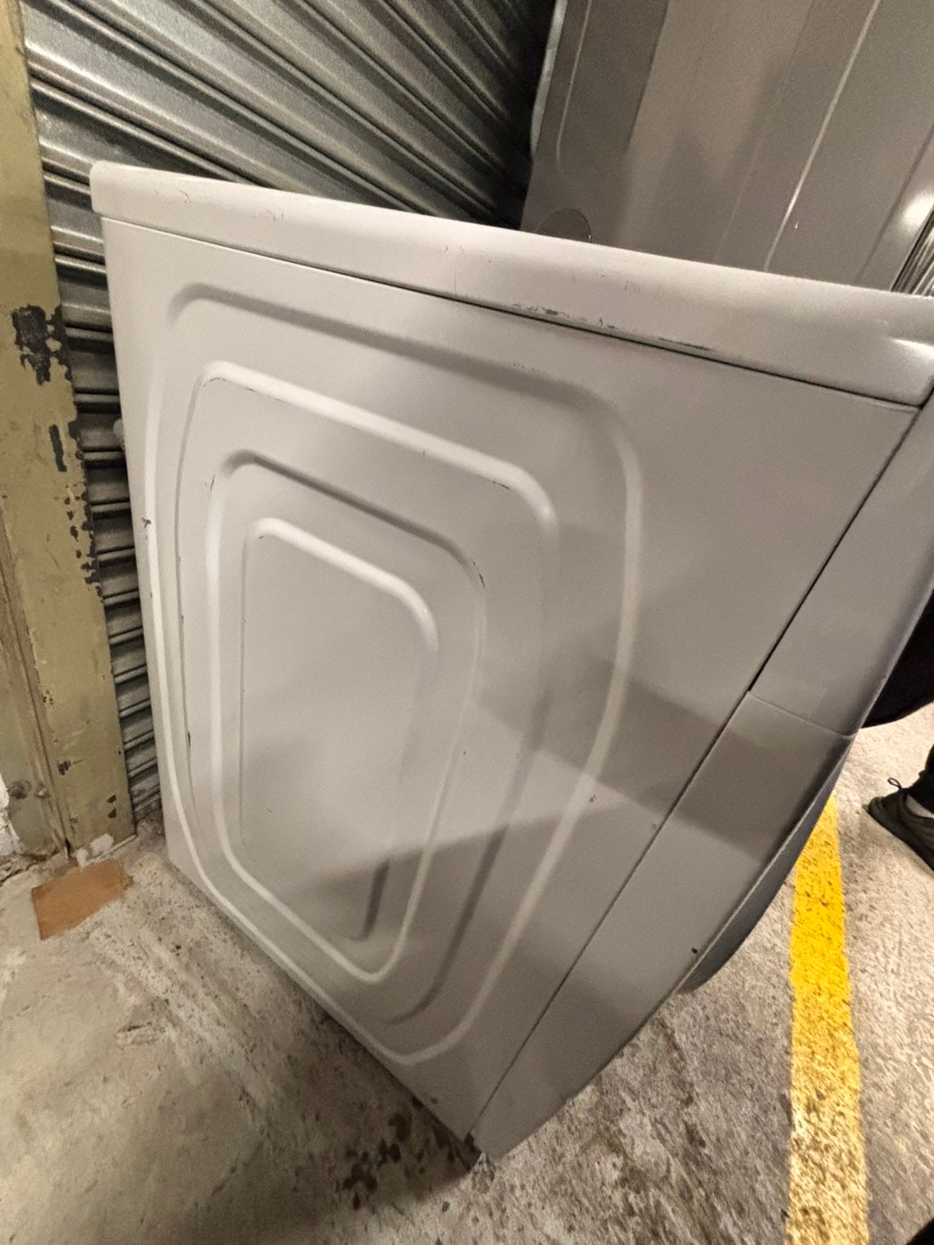 >Samsung white washer 4.5cu. ft. Large capacity, in great condition 27” stackable or side by side  used-refurbished  #SW6RZ4