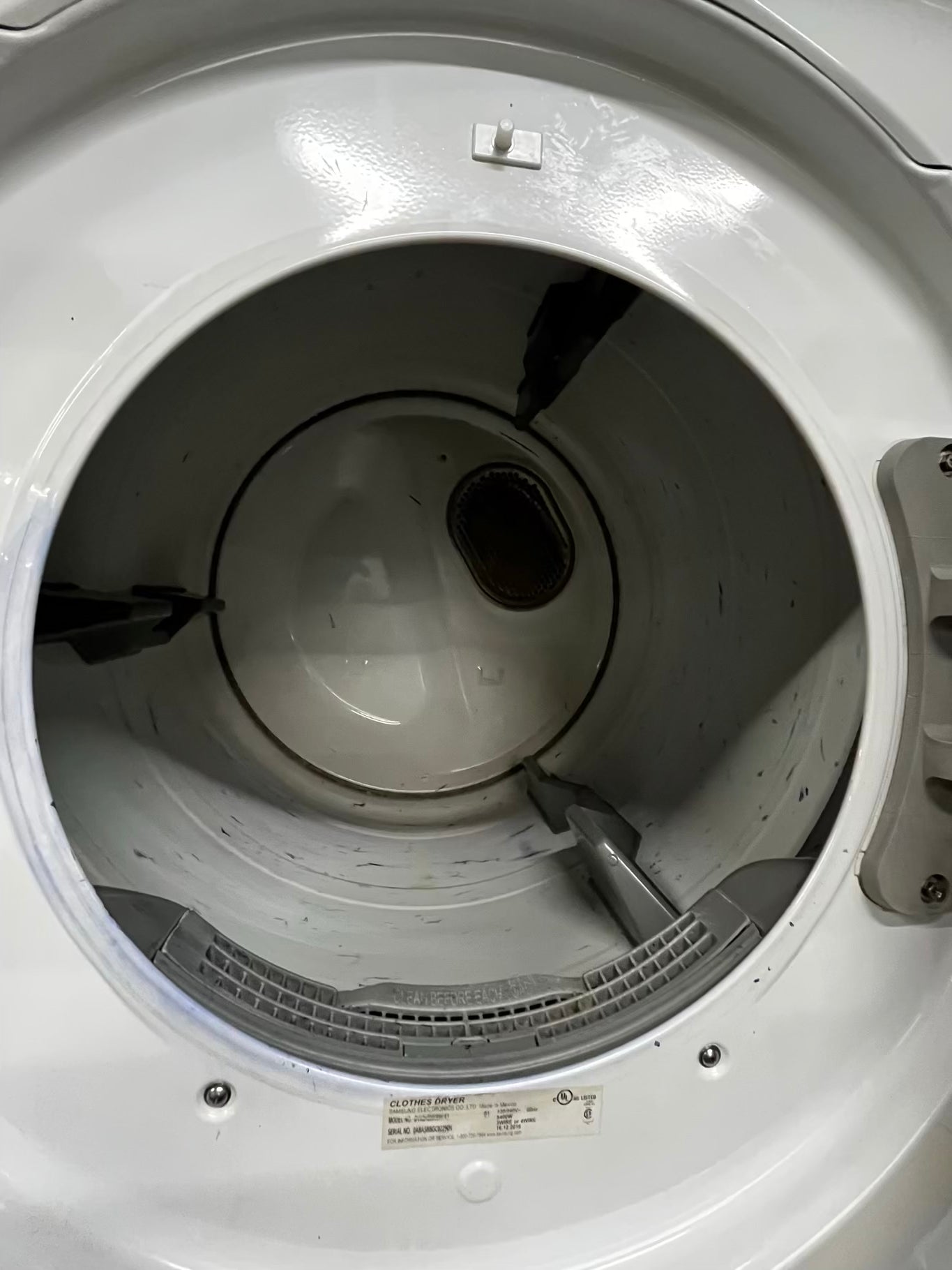 • Samsung  washer 4.5 cu ft & dryer 7.5 cu ft set electric 220v front load stackable or side by side - sensor dry He in white  #WD3946TB