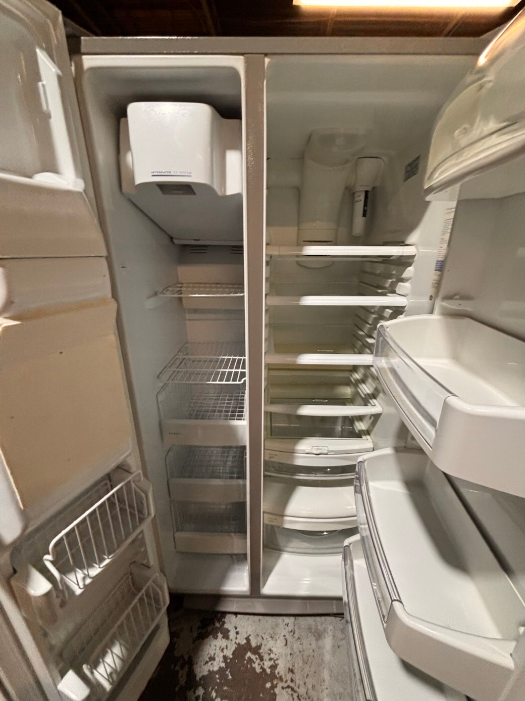 }}Special 🔥🔥GE Side x side  36”x 69”h x 29 depth ,Refrigerator stainless steel with ice maker & water dispenser /. 36” 26cu.ft used-Refurbished. Item number  #RFGES26B