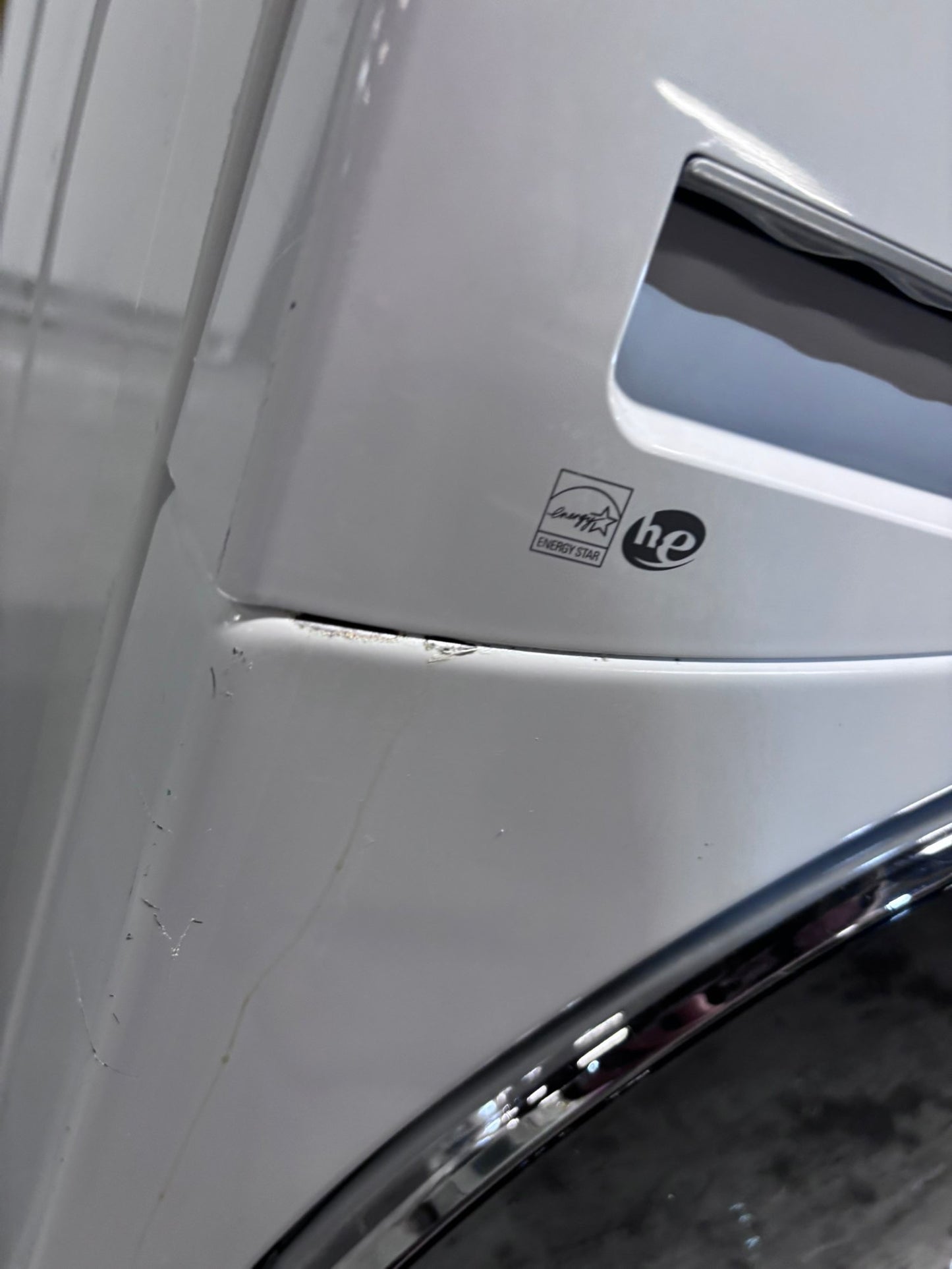 >*sale🔥🎈LG HE washer 4.5cu.ft white color stainless steel drum large capacity used-refurbished #WFTT17B