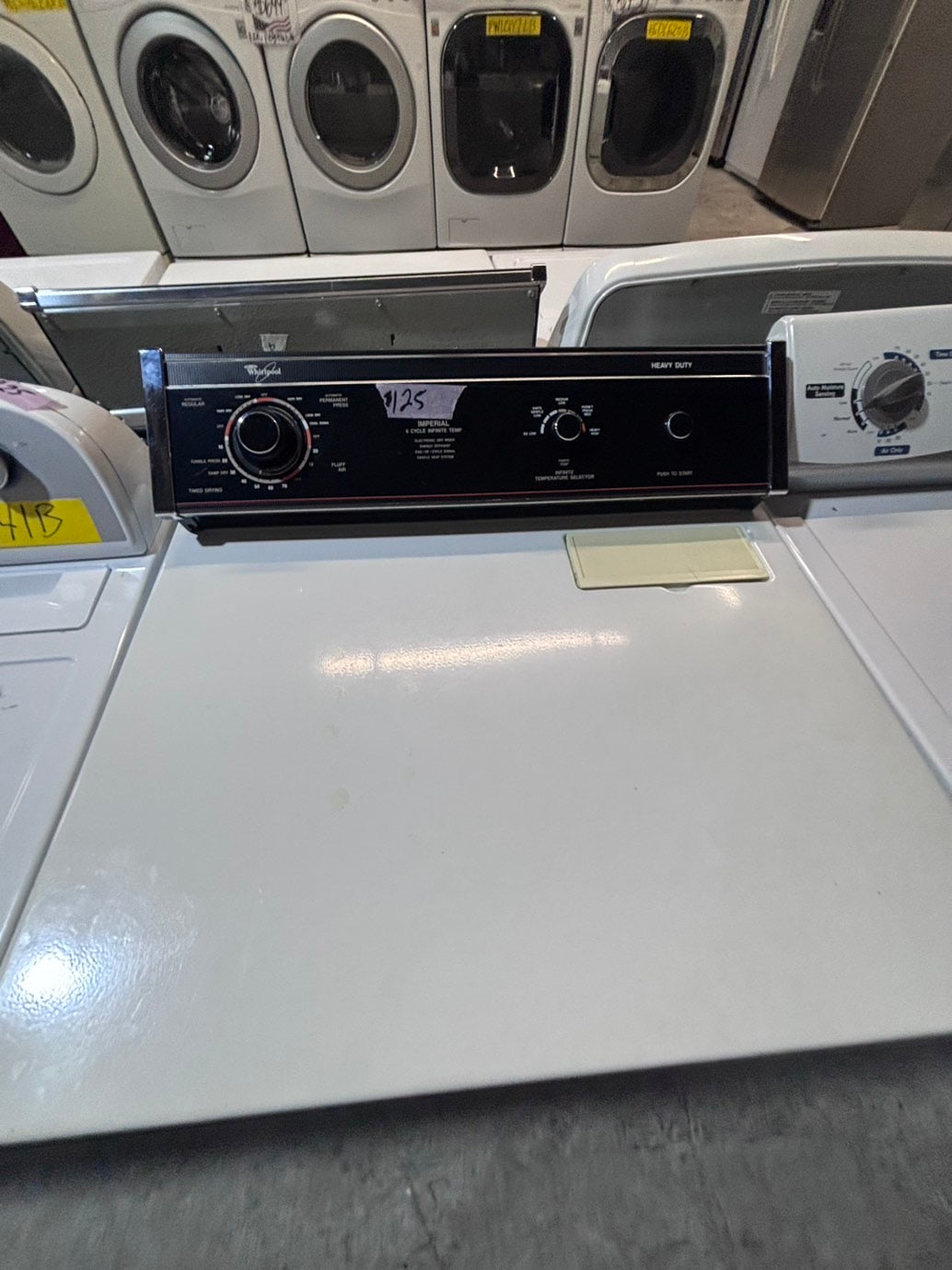 >*July 4th sale🇺🇸🔥whirlpool  29” large capacity electric dryer 220v side by side used-refurbished #WWDY41B