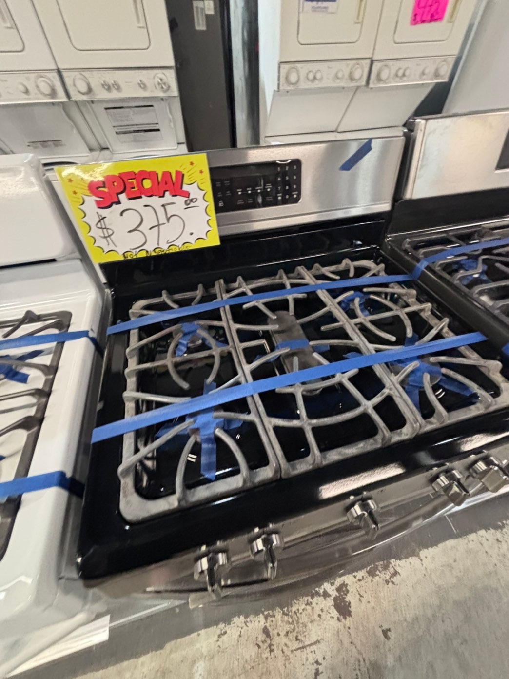 >>special🔥frigidaire range 5 burner convection oven bake ,broil Hi/Lo self clean in stainless steel used-Refurbished 30” #FCO66SB