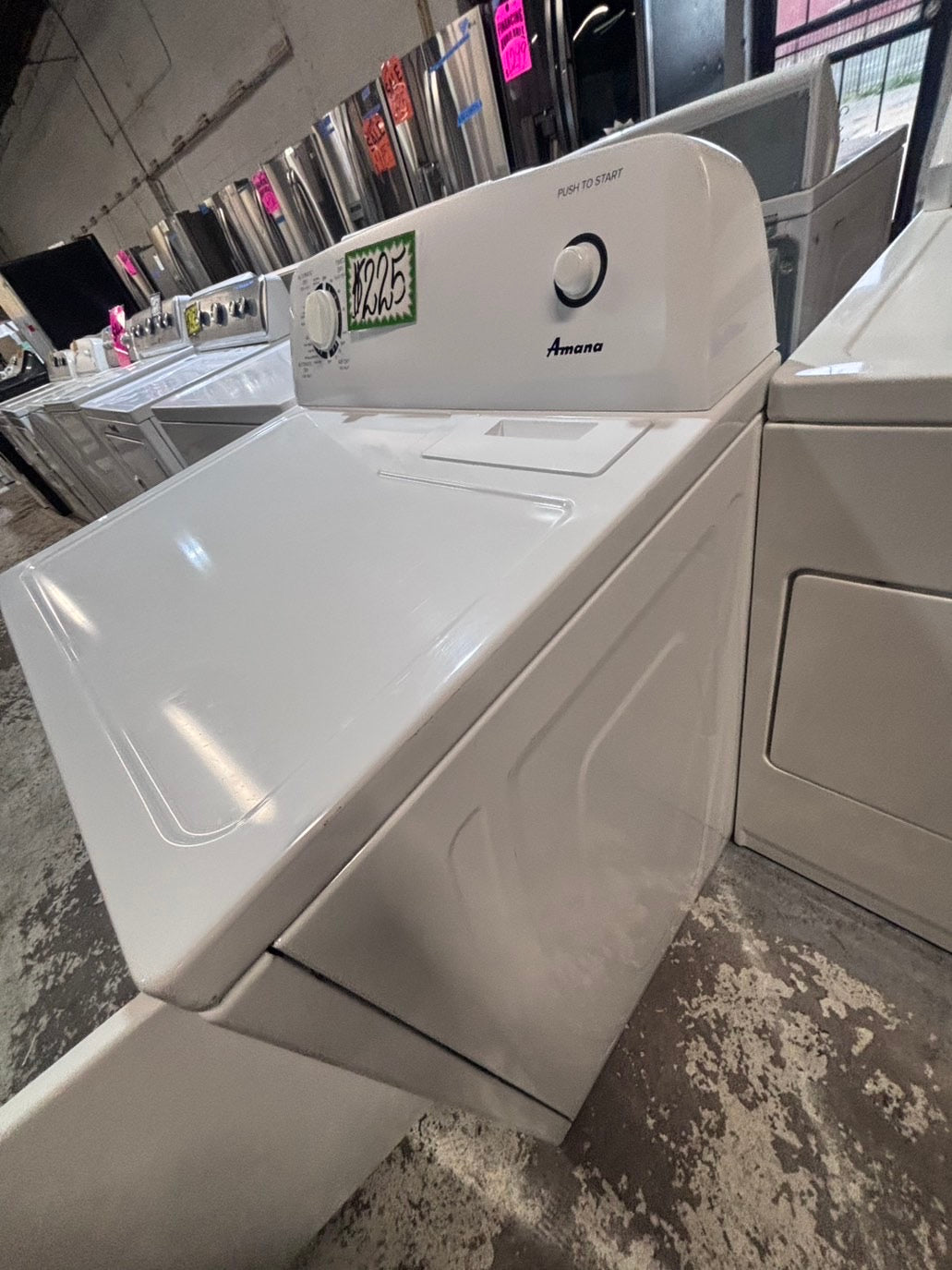 >Amana 29” large capacity electric dryer 220v side by side used-refurbished #AEYA74B