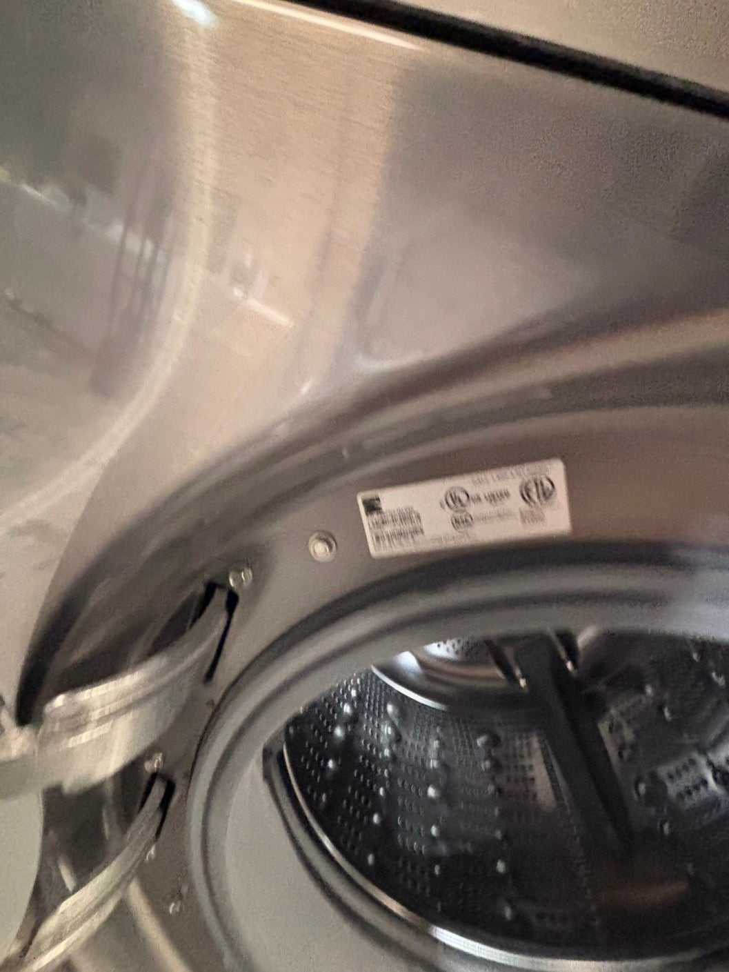 >*early July 4th special 🇺🇸kenmore washer & dryer set electric 220v front load stackable or side by side - sensor dry in gray color #GSS2BSET