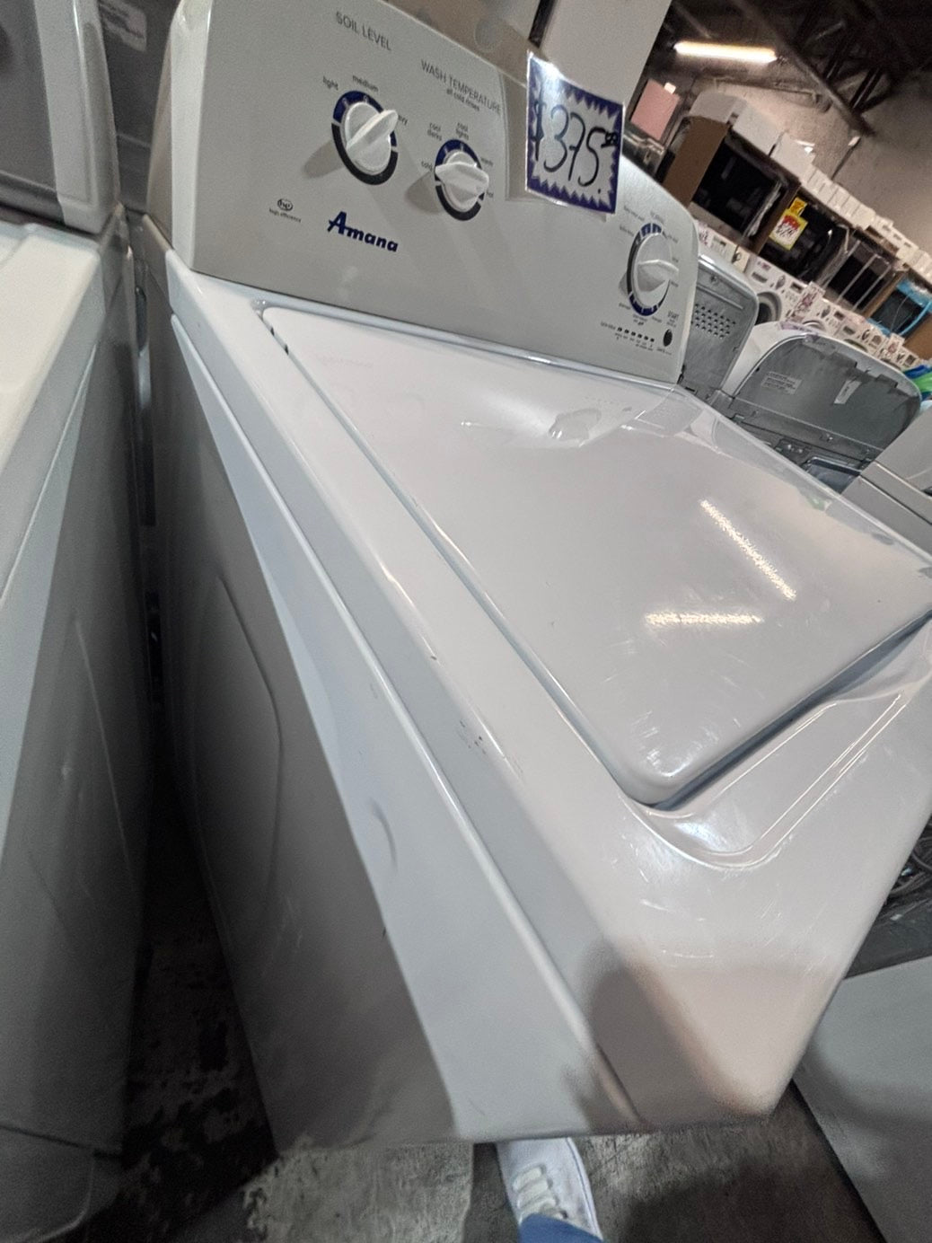 >*Amana  Top load washing machine large capacity w agitator 27" in good condition,used-Refurbished #WP3BYQB