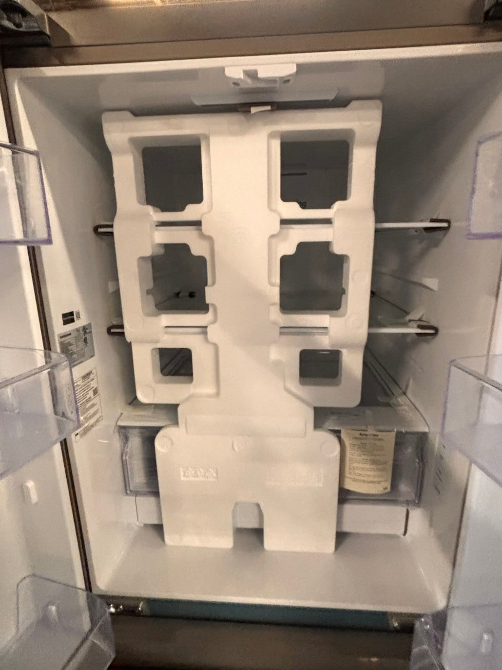 }}Samsung - 30” x 65.1/2 heigth x 30.1/5 depth. 22 cu. ft. 3-Door French Door Refrigerator w ice 🧊 maker inside - Stainless Steel #R22S4TUB