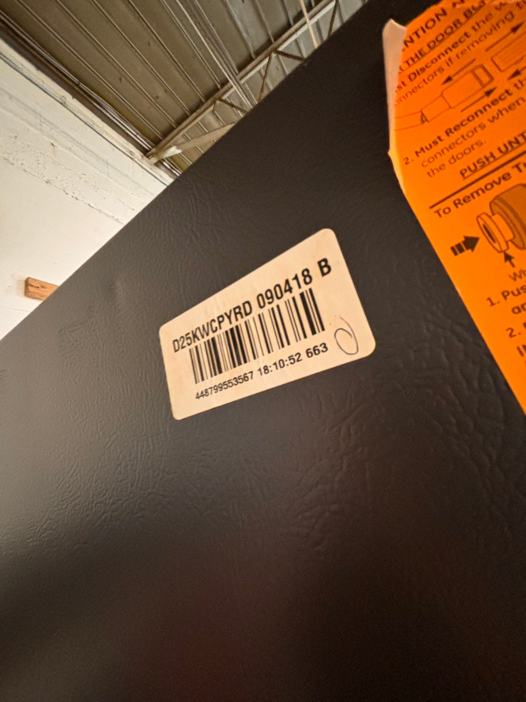 >*CLEARANCE🔥🔥GE Side x side  36”x 69”h x 29depth ,Refrigerator slate  with ice maker & water dispenser /. 36” 26cu.ft used-Refurbished. Item number  #RFU114B