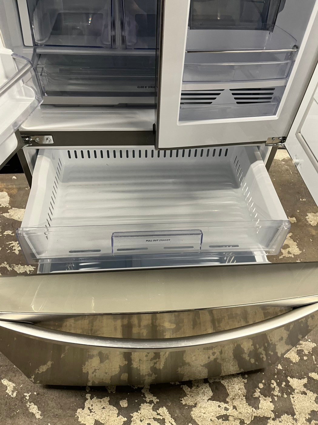Used Refurbished LG in Door french door showcase refrigerator stainless steel w/ice & water dispenser 36" #RFLG45B