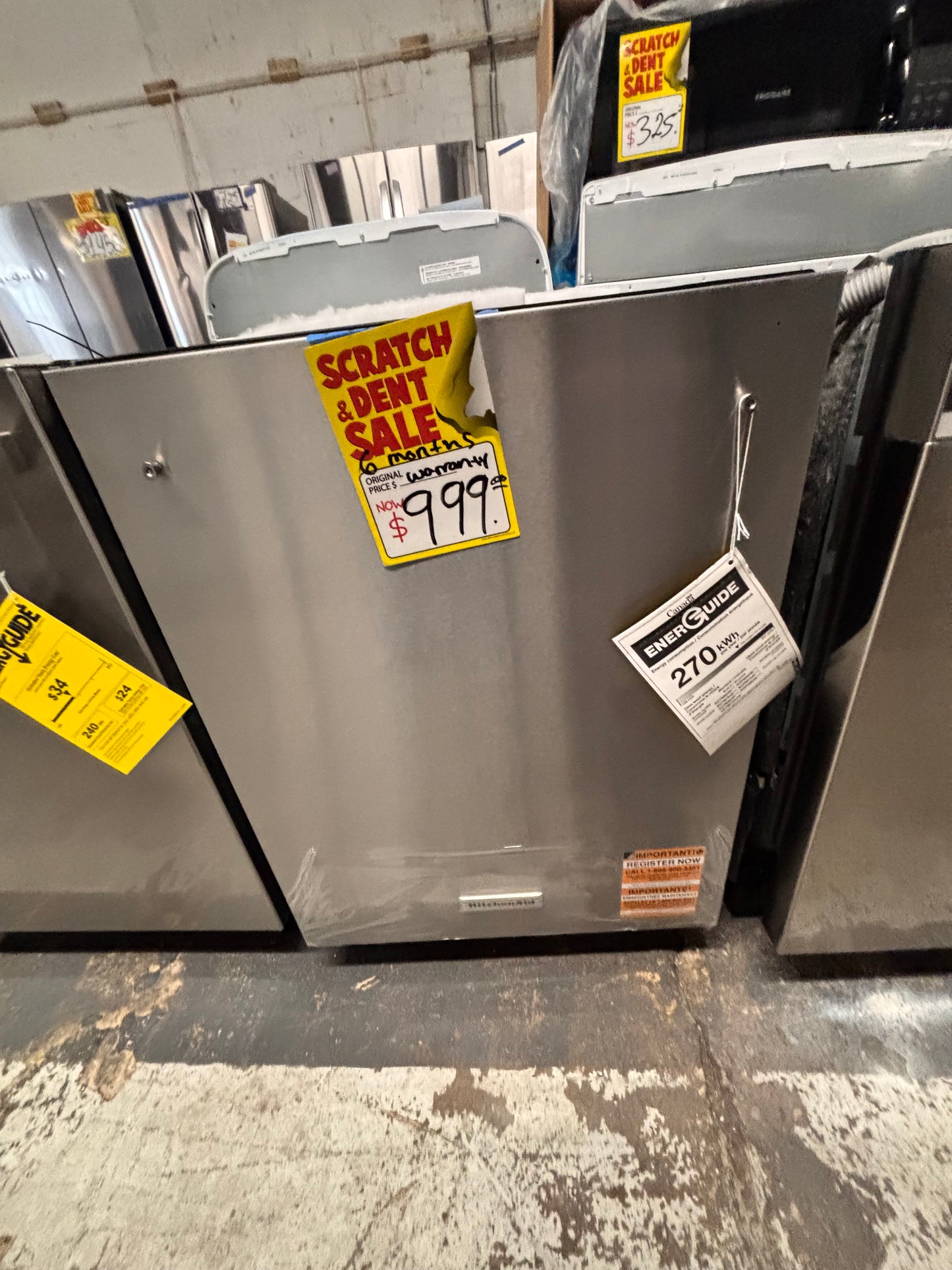 >24 in. KitchenAid - 360 Max
Jets Third Rack
Dishwasher with
Stainless Steel Third
Rack Wash Jets,                          model       number:KDTM804KPS   Stock number #KADW4H3B