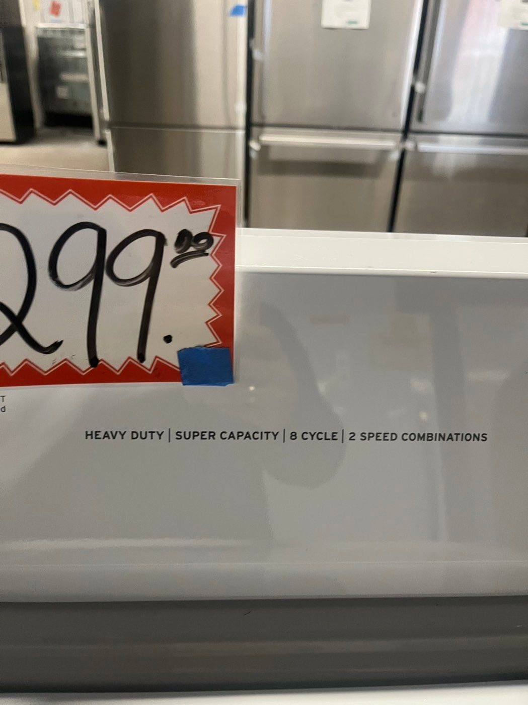 =Roper Top load washing machine w agitator 27" used-Refurbished #WRPR45B