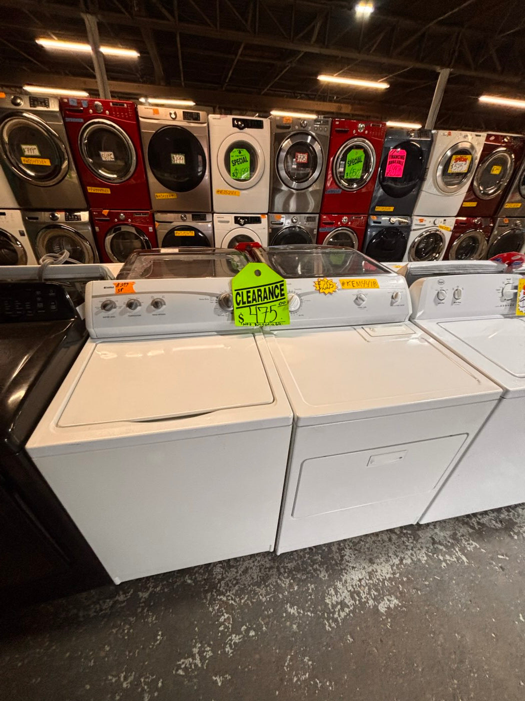 }}sale💥Kenmore top load washer with agitator & electric dryer 220v  set   top load side by side working 💯  with warranty top load side by side #KEM441BSET
