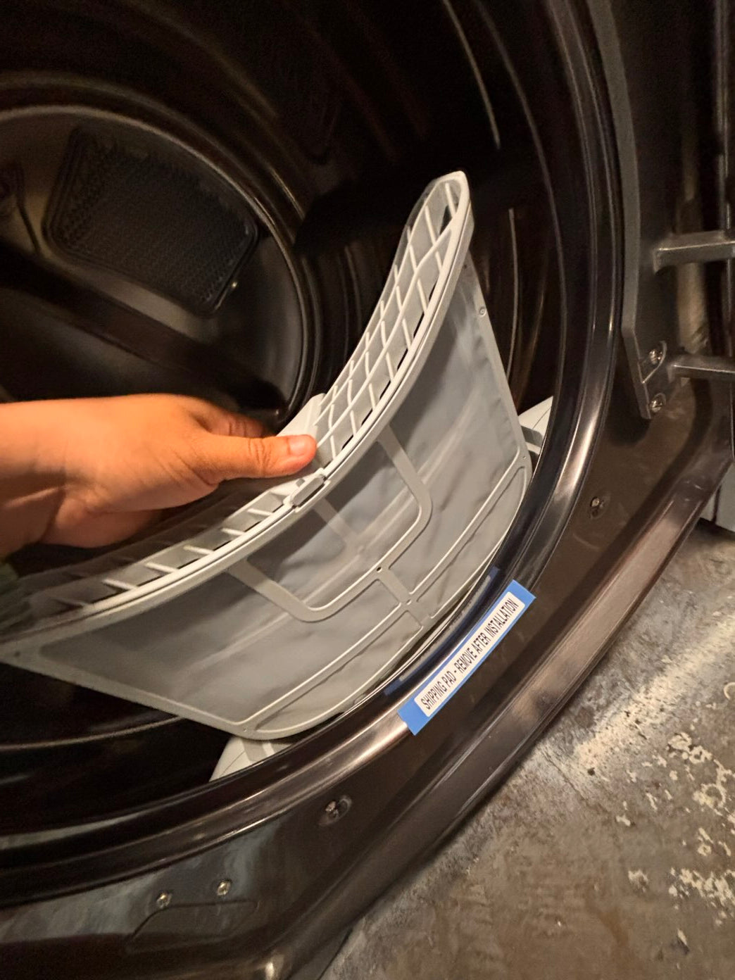 }} gray used washer & new open box dryer LG mega capacity gray front load  stackable or side by side  29” wide , used-Refurbished #MCP21WB