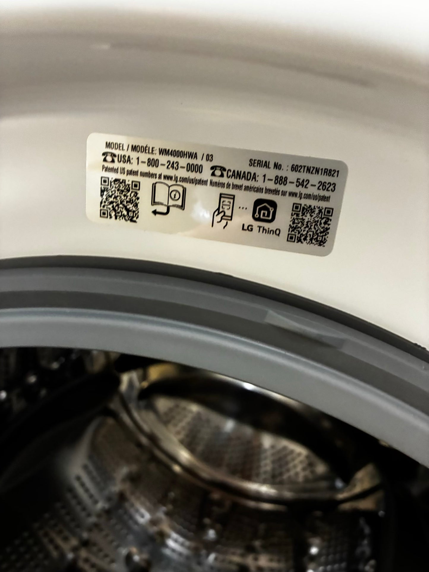 LG new Open Box 📦 Scratch & dent mix & match 4.5 cu. ft.  Large Capacity Front Load Washer -& 7.4 cu. ft. Large Capacity Front Load Electric Dryer - White mix & match Set / stock number #WDE774A3