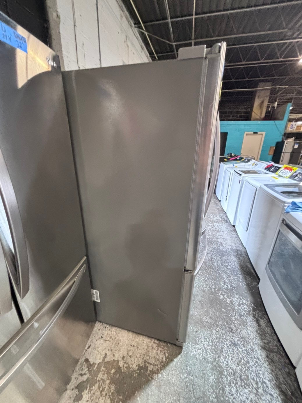 >* special 🔥used-Refurbished LG 36”w x69h x 29 depth refrigerator stainless steel w/ice & water dispenser 36 “ #LGDF74B