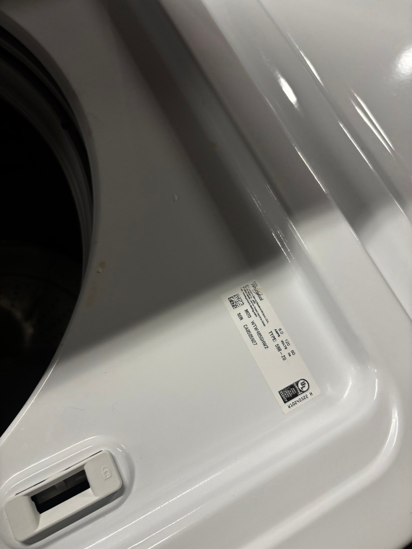 >🎉Special Whirlpool Top load washing machine large capacity w agitator 27" used-Refurbished #WT996B