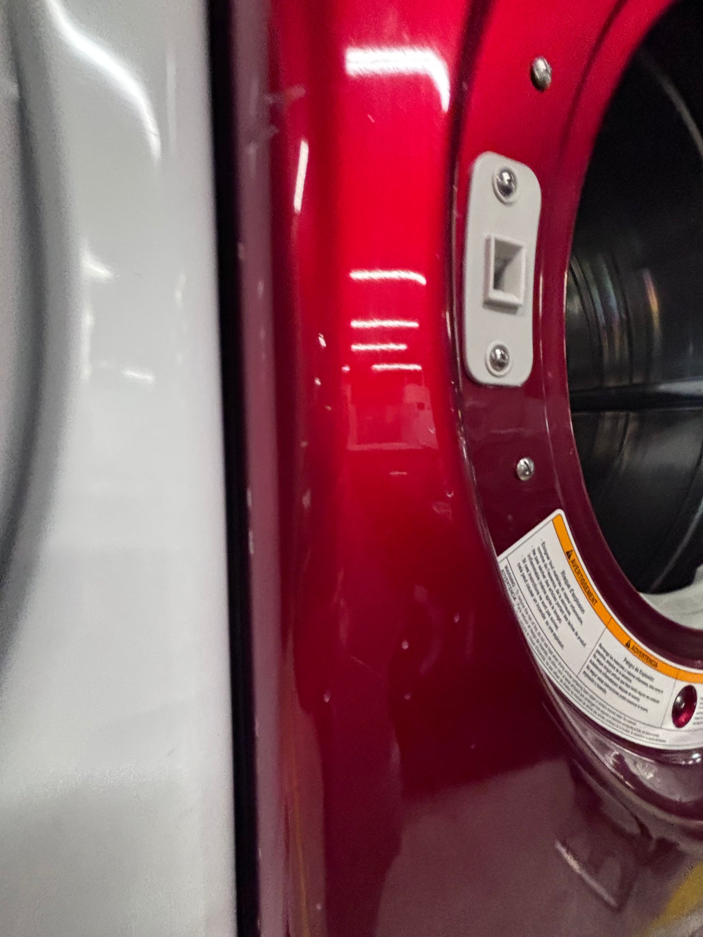 >LG washer & dryer steam set electric 220v front load stackable or side by side - sensor dry in red  #WDRR5D6B