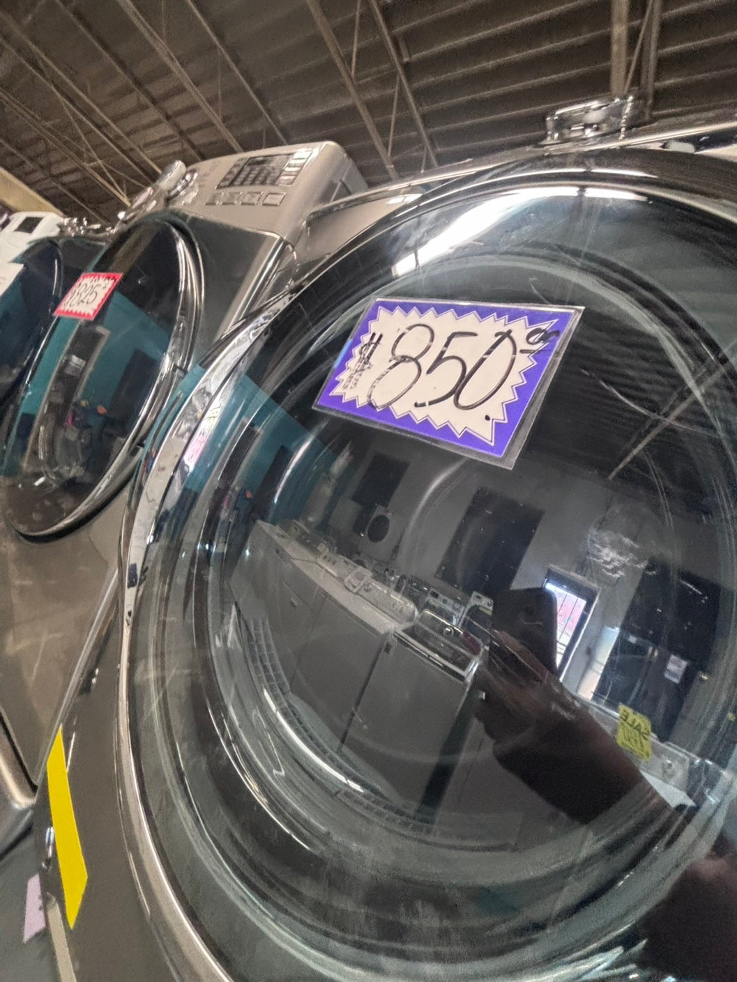 >*Samsung gray washer 4.5cu. ft. Large capacity, & electric dryer set in great condition 27” stackable or side by side  used-refurbished  #SFL23TB