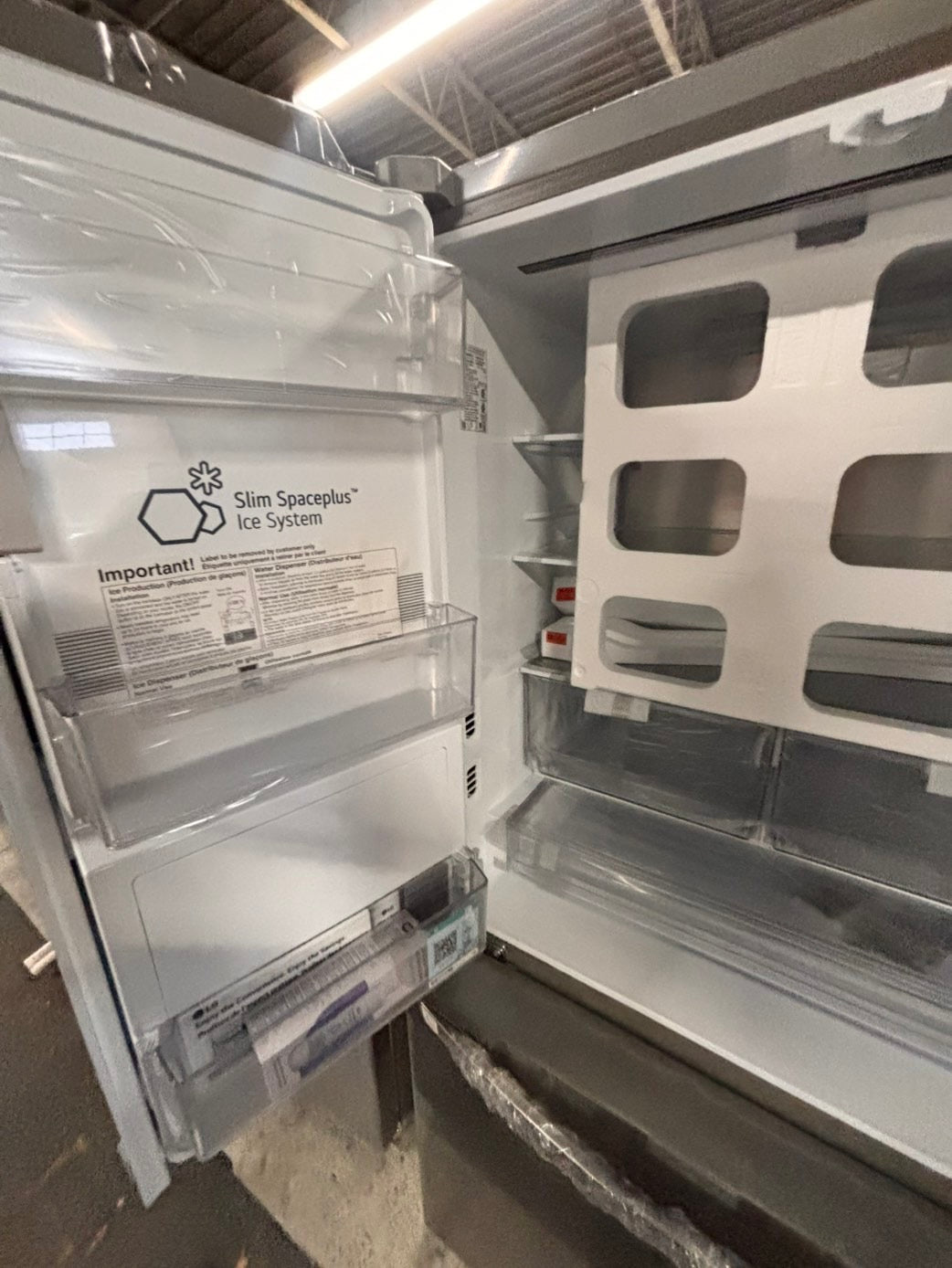 >special🎈LG New open box 📦 Refrigerator with ice maker & water dispenser - Stainless Steel #RZ23SSB