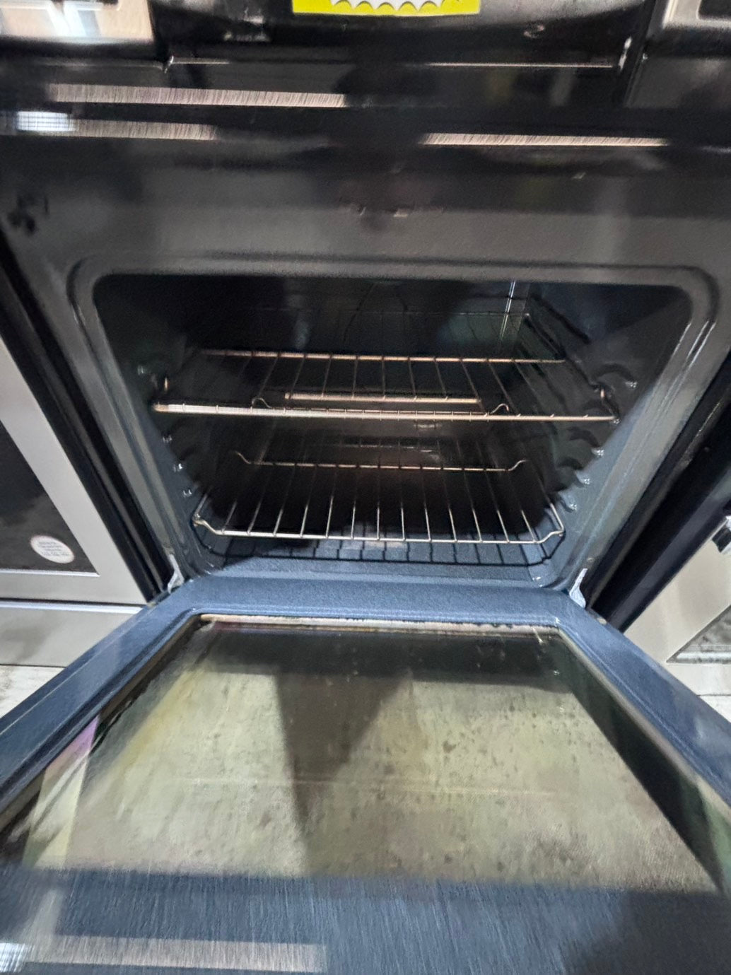 >special🌟kenmore  Glass Top electric stove  bake /broil,Self clean 30” 5 burner ,black  color, used-Refurbished   #K4WE6PB